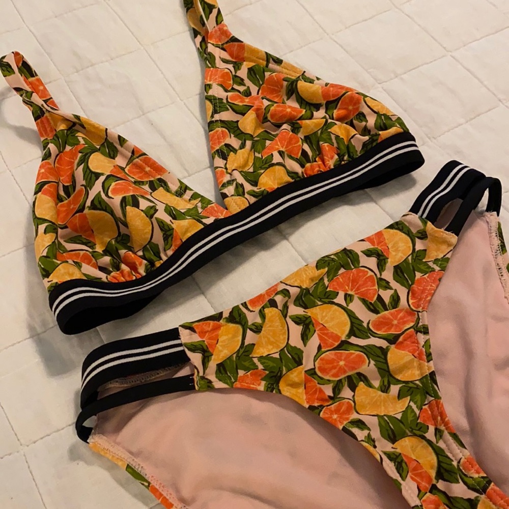 two piece bathing suit